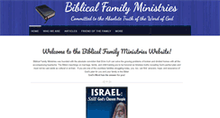 Desktop Screenshot of biblicalfamilyministries.com